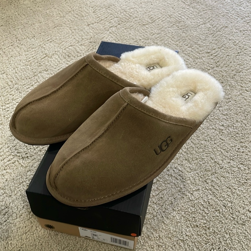 Brown Ugg slippers